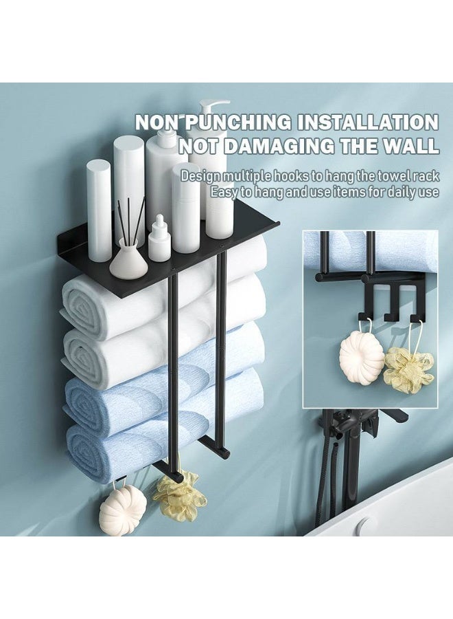 A stylish and practical bathroom towel rack for organizing towels - Image 3